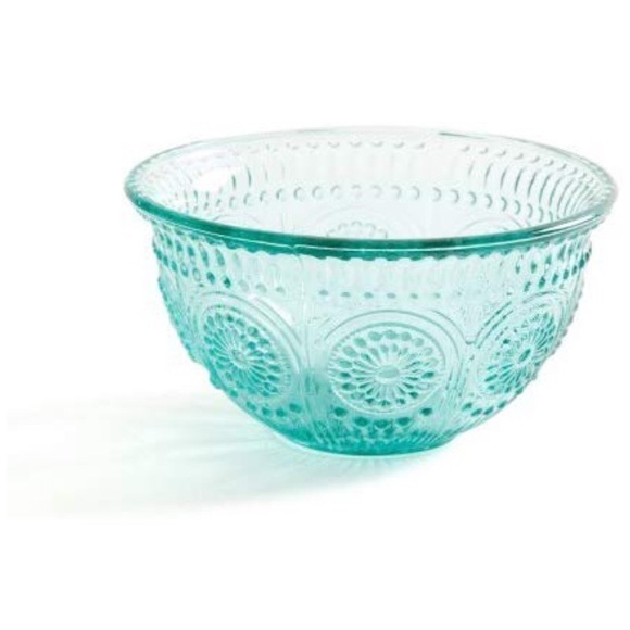Pioneer Woman Other - 2 Pioneer Woman Glass bowls 13oz Turquoise Plum